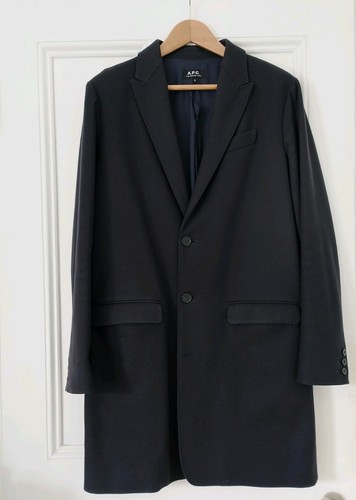 Navy overcoat - navy,