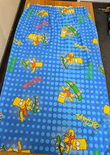 The Simpsons Curtains 2007 66 X 54 " Blue Bart Simpson Official Bedroom Children