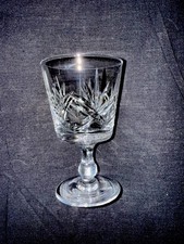 THOMAS WEBB 'London Clear' Cut 4 3/4  Inch Wine Glass - Signed 