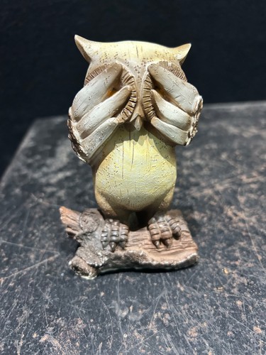 Vintage see evil owl - vintage, no