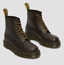DR. MARTENS 1460 BEX CRAZY HORSE LEATHER LACE UP BOOTS SIZE UK 10