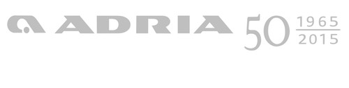 Adria 50th anniversary sticker - 50th,