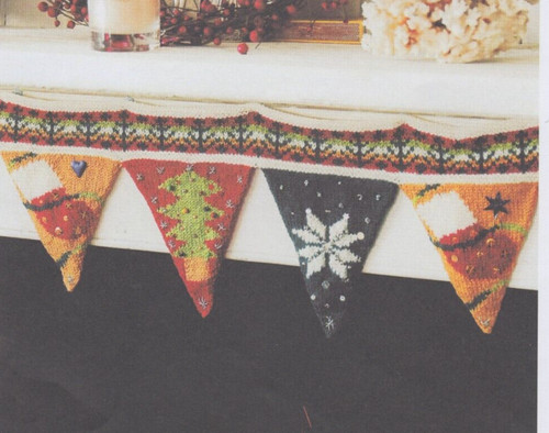 Festive bunting knitting - festive, bunting~knitting