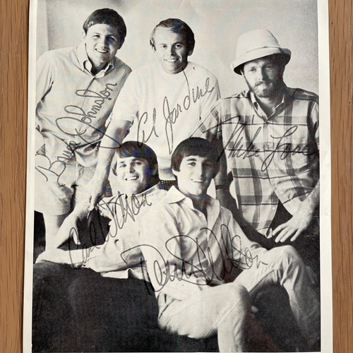 Signed beach boys photo - beach,