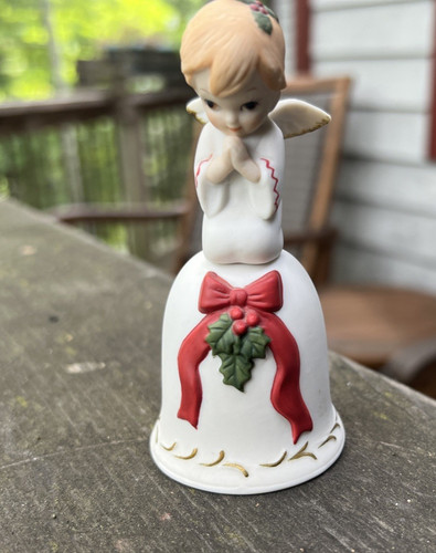 Lefton figurine bell angel - figurine/bell,