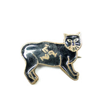 Manx Cat Vintage Enamel