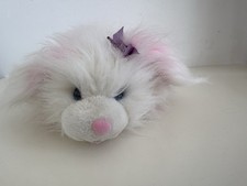 Tomy Vintage 1991 Tiger Plush Soft Toys Only Push Along Scamps Pink White Dog