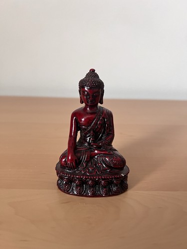 Red buddha ornament small - red, –