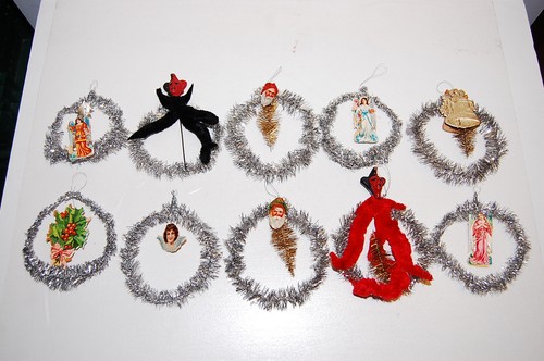 Vintage christmas tinsel - christmas,
