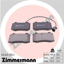 FRONT BRAKE PAD SET DISC BRAKE FITS: SEAT LEON 2.8 CUPRA 4/1.8 T CUPRA R I