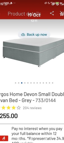 Small double bed - bed, mattress