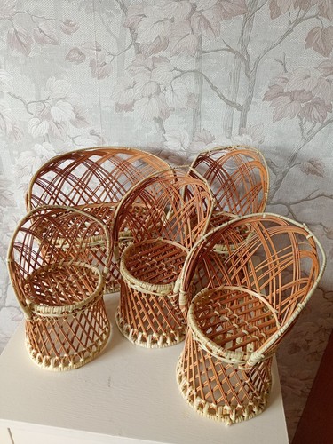 Vintage small wicker toy - toy, doll