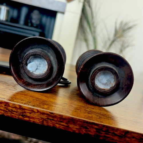 Pair african carved - pair,