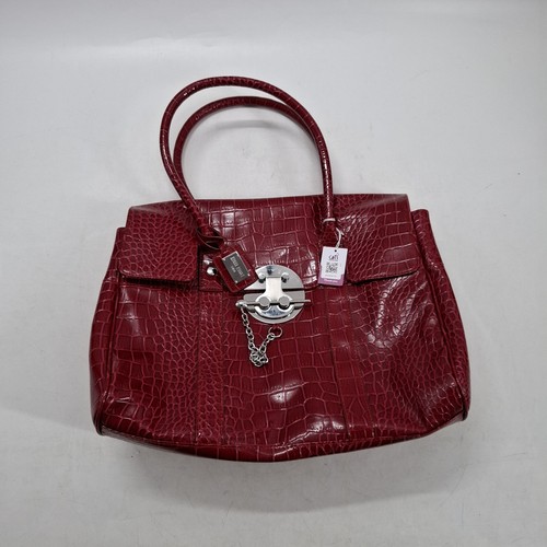Red edina ronay croc - edina, embossed