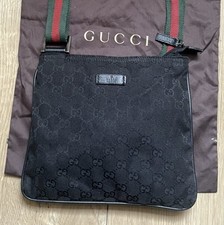 Black Gucci Messenger Bag 100%