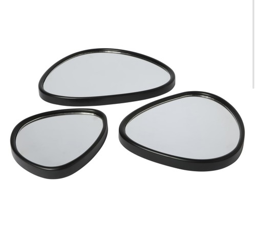 Pebble mirrors 3pk - -, black