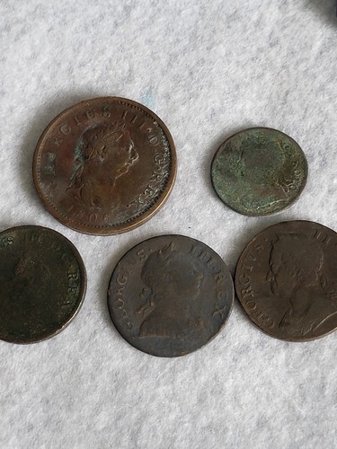 George 2nd and 3rd coins - george, x