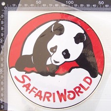 VINTAGE SAFARI WORLD AUSTRALIA TRAVEL SOUVENIR CAR TRUCK CARAVAN SCOOTER STICKER