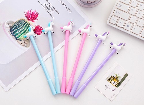 6pc cute unicorns ballpoint - 6pc,