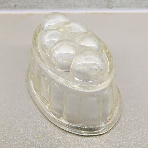 Clear fluted oval glass jelly - clear,