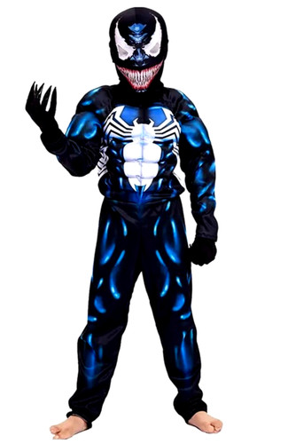 Kids black spider superhero - black,