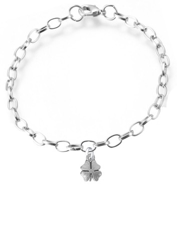 Ch95 leaf clover silver tone - ch95,