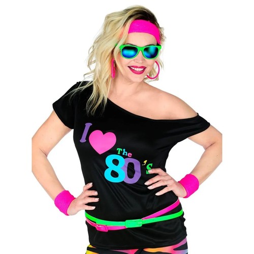 80s shirt adult costume - t,