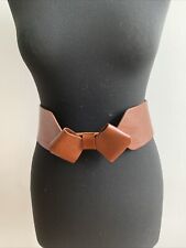 Ted Baker Brown Leather Belt With Bow Size 29” - 33”