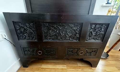 Antique wooden chest - wooden, coffer