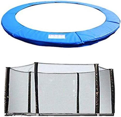 10ft blue trampoline safety - blue,