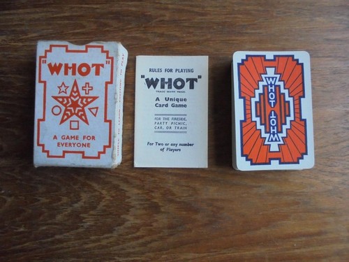 Vintage whot card - whot,