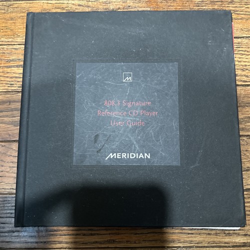 Meridian owner manuals 808 3 - owner's, 808.3