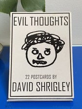 "Evil Thoughts" - 22 Postcards by David Shrigley 2002