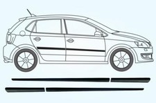 RYF25 Universal Door Side Protection Mouldings (119cm + 35cm) set of 4