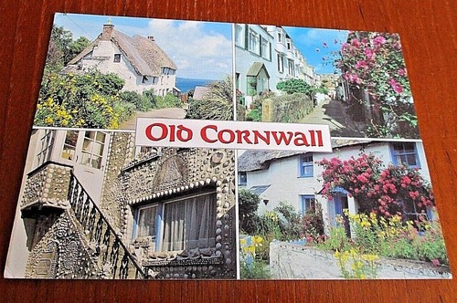 Old cornwall postcard - postcard,