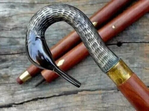 Walking duck stick brass cane - walking,