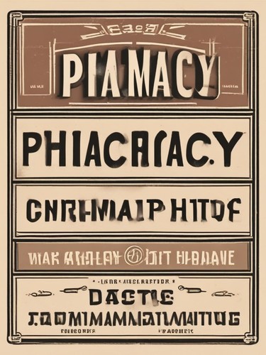 Vintage pharmacy sign - vintage,