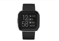 Fitbit Versa 2 Health & Fitness Smartwatch Voice Control Sleep Score Music- Used