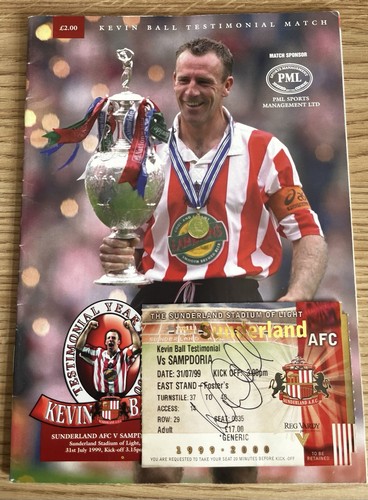 Rare sunderland kevin ball - kevin,