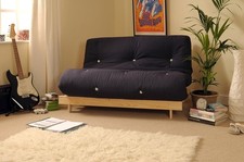 Double Wooden Futon Sofa Bed