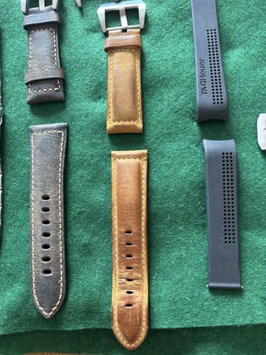 Tan colour watch strap faux - watch,