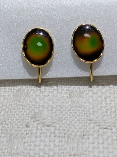 Vintage mood stone - vintage, earrings