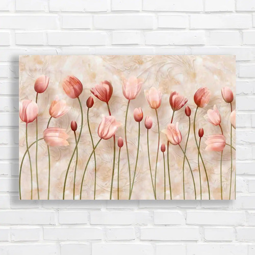 Wavy delicate tulips - wavy,
