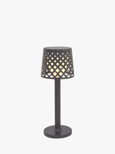 Newgarden Gretita Cordless Battery Powered Indoor/Outdoor Table Lamp, Anthracite