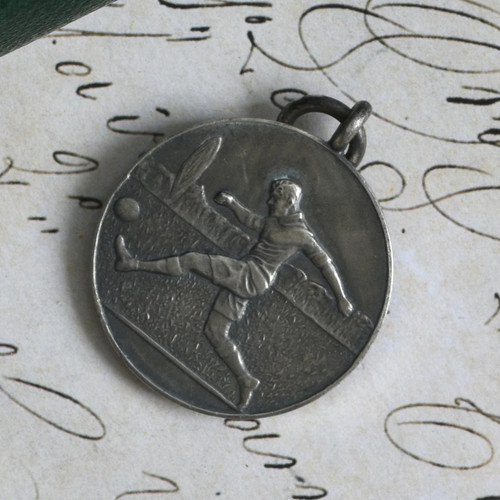 Vintage silver football - vintage,