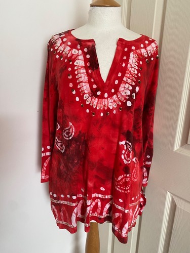 Szxl artscapes red batik - artscapes, dye