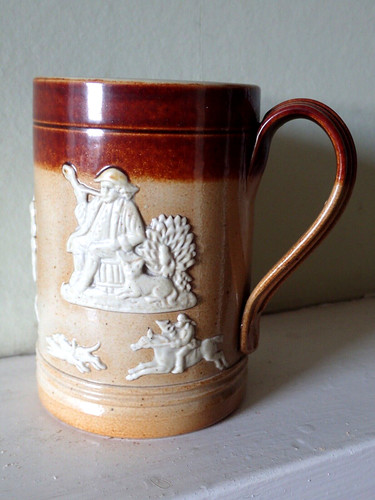 Antique saltglaze mug - saltglaze,