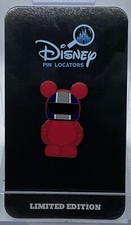 Disney 2011 Vinylmation Jr.  #1 Red Goggle Race Car Driver Pin