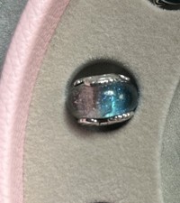 NEW Genuine Pandora Multicolour Murano Glass & Curved Feather Charm  ? S925 ALE