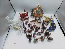 Variety of Christmas Ornaments including a wind up music ornament